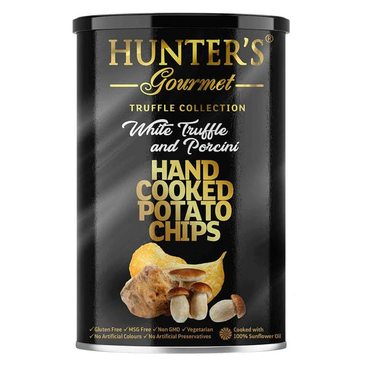 Hunters Gourmet Truffle Collection White Truffle And Porcini Hand Cooked Potato 150g