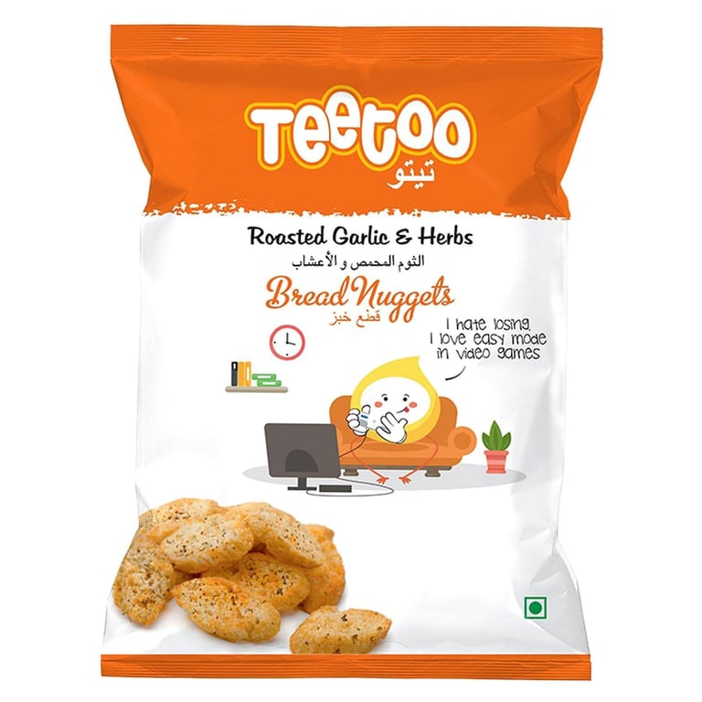 Teetoo Bread Nuggets Roasted Garlic And Herbs 23g