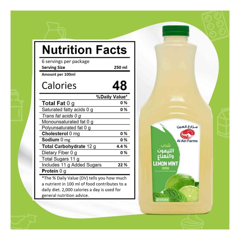 Al Ain Lemon Mint Juice 1.5L