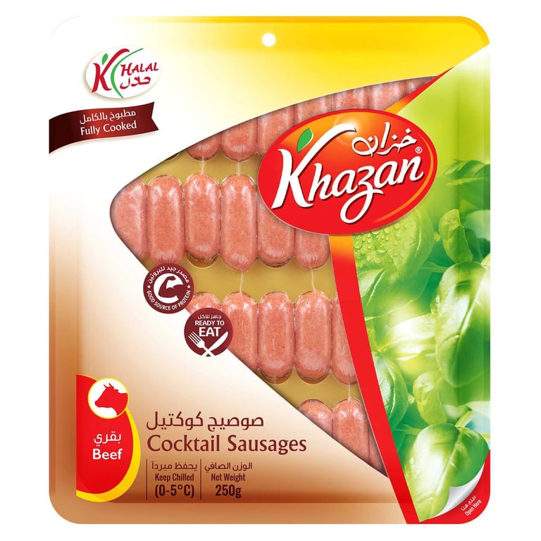 Khazan Beef Cocktail Sausages 250g