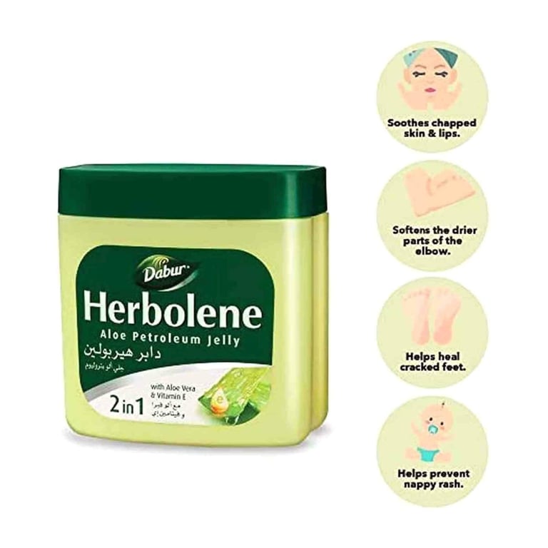 Dabur Herbolene Aloe Petroleum Jelly White 425ml