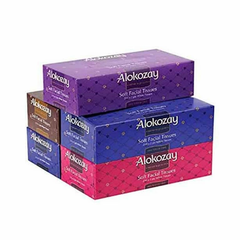 Alokozay Soft Facial Tissue 2 Ply 200 Sheets Pack of 5