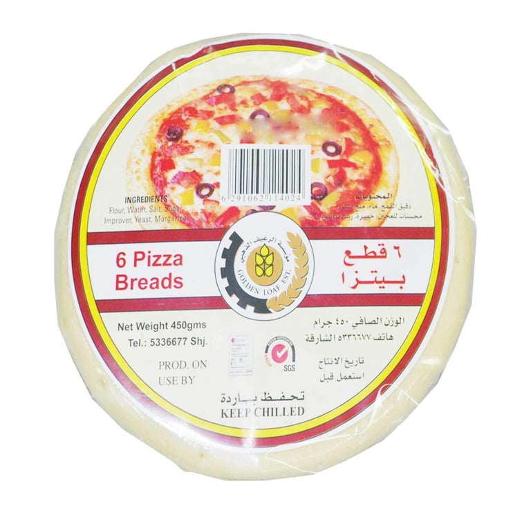 Golden Loaf Pizza Base Medium 450g