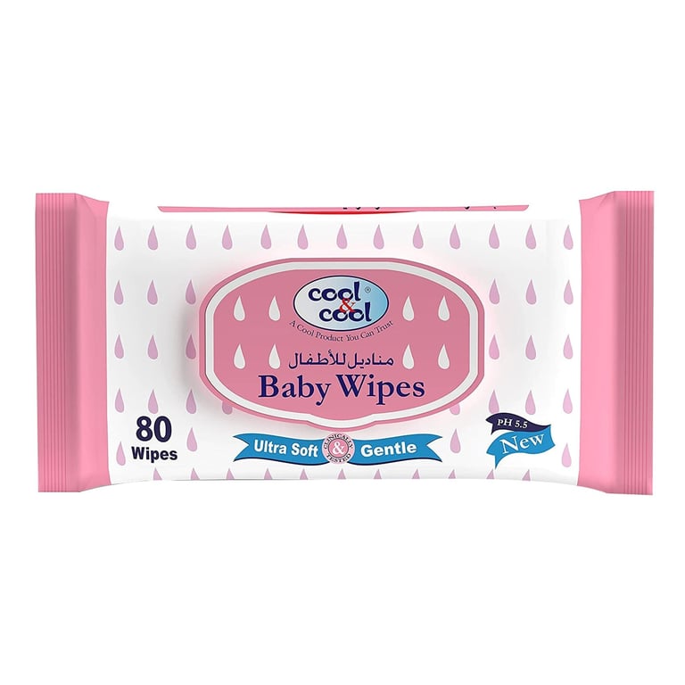 Cool &amp; Cool Ultra Soft And Gentle Baby Wipes White 80 Pack of 3