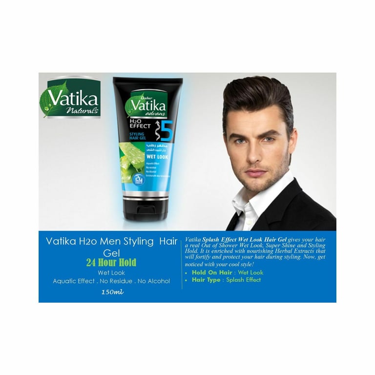 Dabur Vatika Naturals Wet Look Styling Hair Gel 150ml