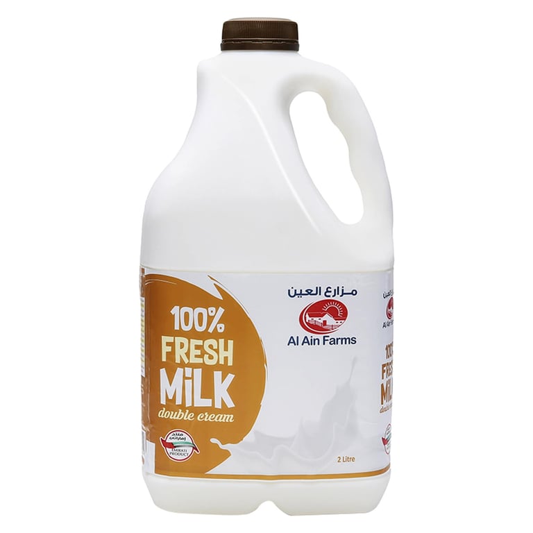 Al Ain Double Cream Fresh Milk 2L