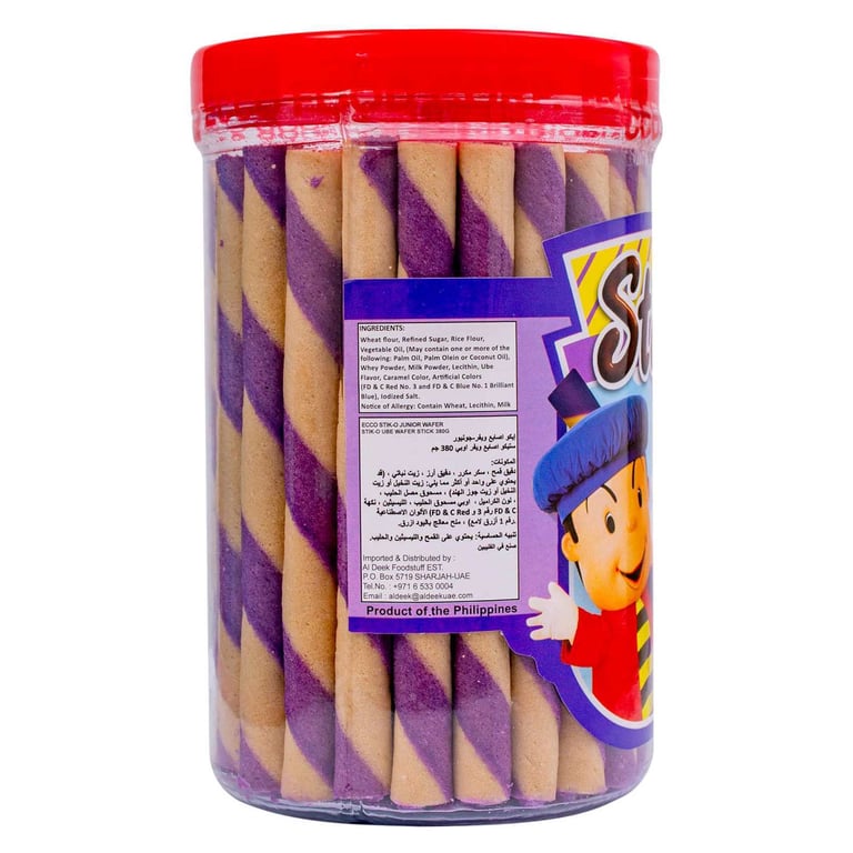 Ecco Junior Stik-O Ube Wafer Stick 380g