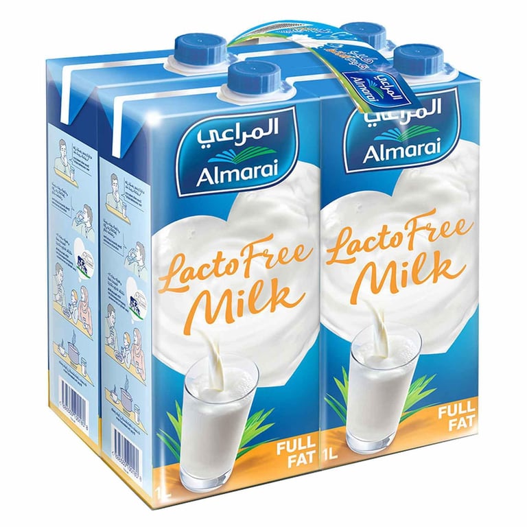 Almarai Lactofree UHT Milk 1L Pack of 4