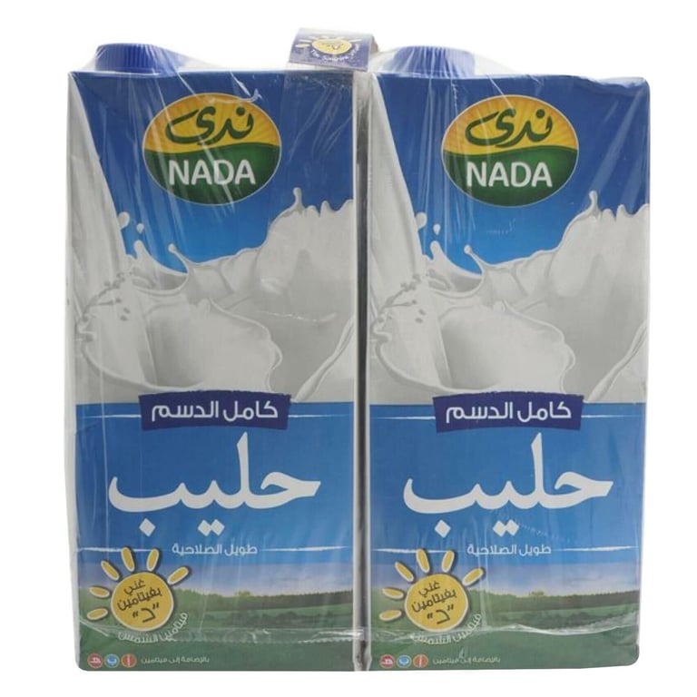 Nada UHT Full Cream Milk 1L Pack of 4