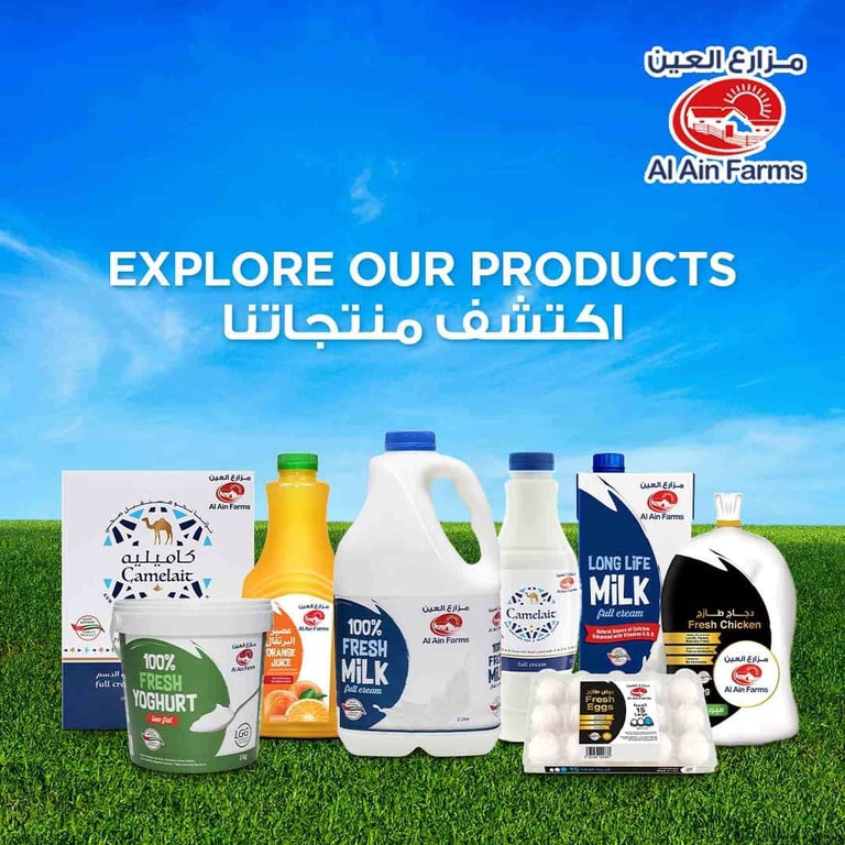 Al Ain Double Cream Fresh Milk 2L