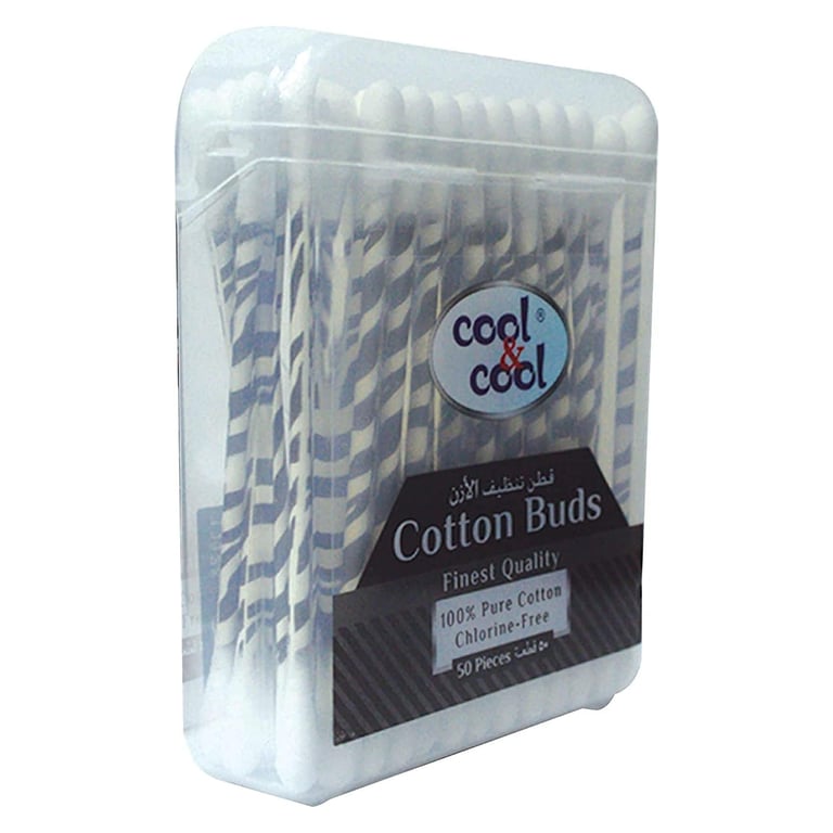 Cool &amp; Cool Cotton 50 Buds White