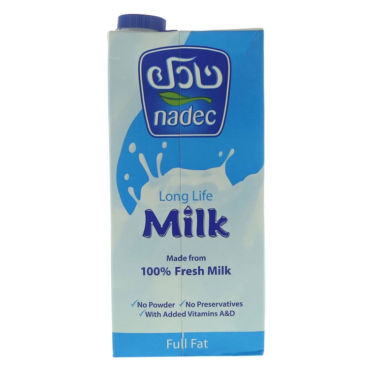 Nadec Full Fat Long Life Milk 1l