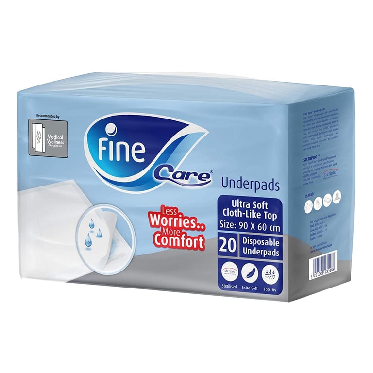 Fine Care Incontinence Unisex Medical 20 Pads