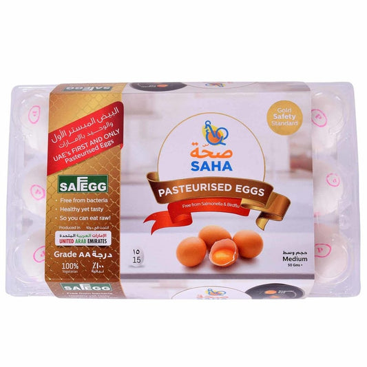 Saha Pasteurized Shell Large Eggs 15 PCS