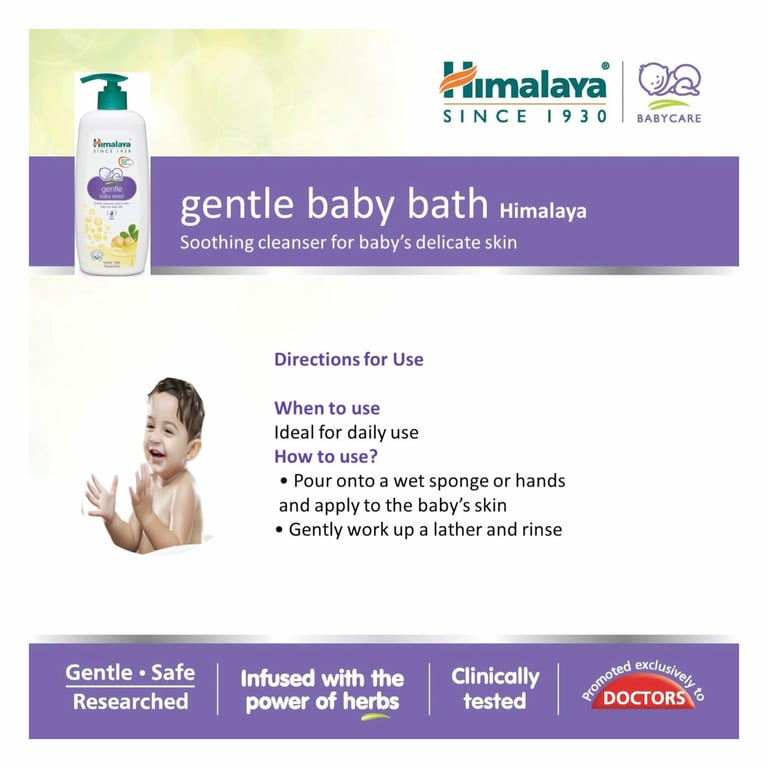 Himalaya Head-To-Toe Gentle Body And Hair Wash White 200ml