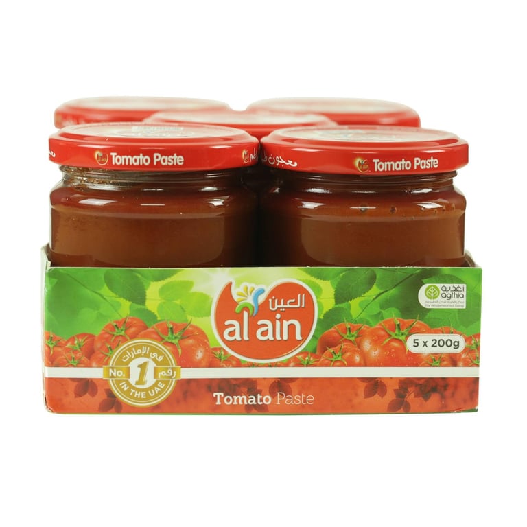 Al Ain Tomato Paste Jar 200g Pack of 5