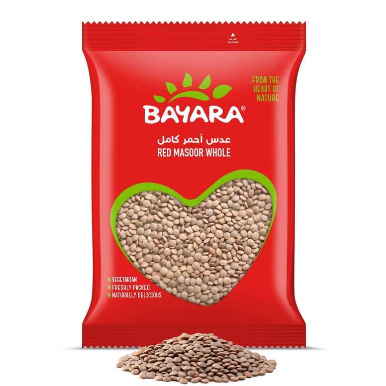 Bayara Red Masoor Whole 400g