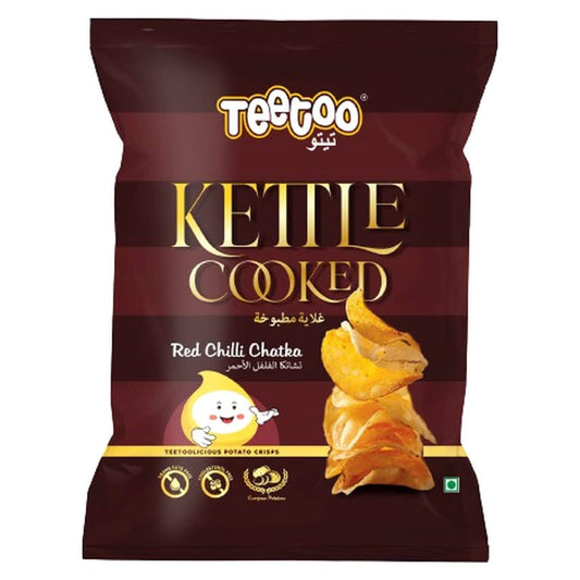 Teetoo Kettle Cooked Red Chilli Chatka Chips 40g
