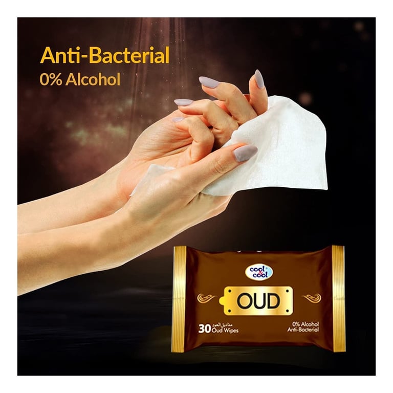 Cool &amp; Cool Anti-Bacterial Skin White 30 Wipes