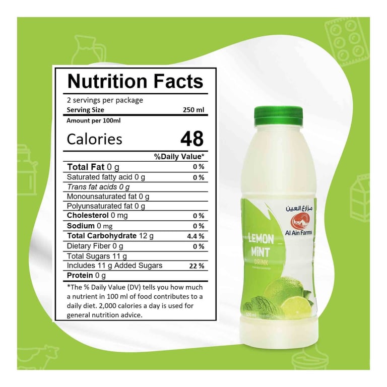 Al Ain Fresh Lemon Mint Juice 500ml