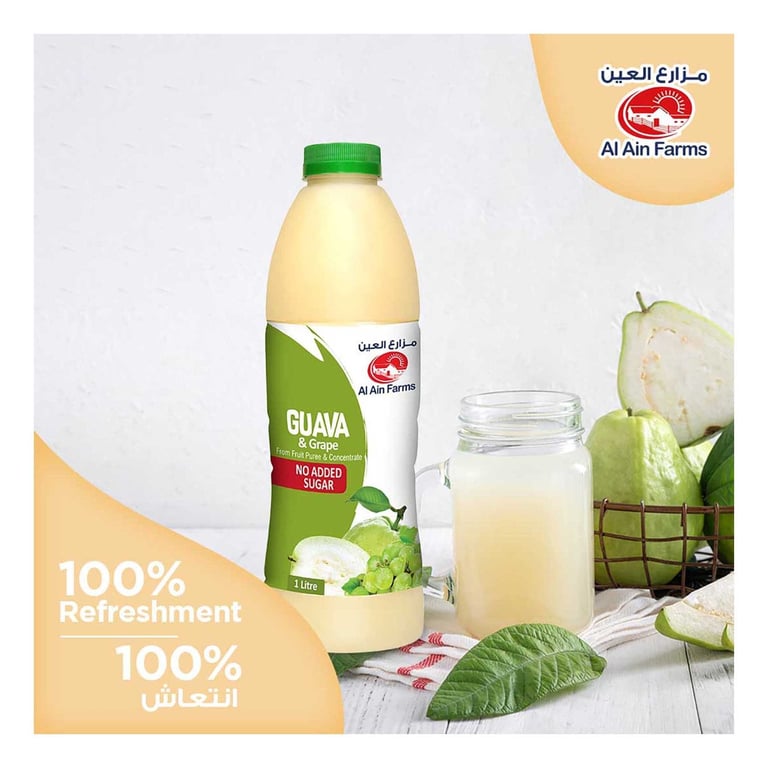 Al Ain Farms Guava And Grape Juice 1L