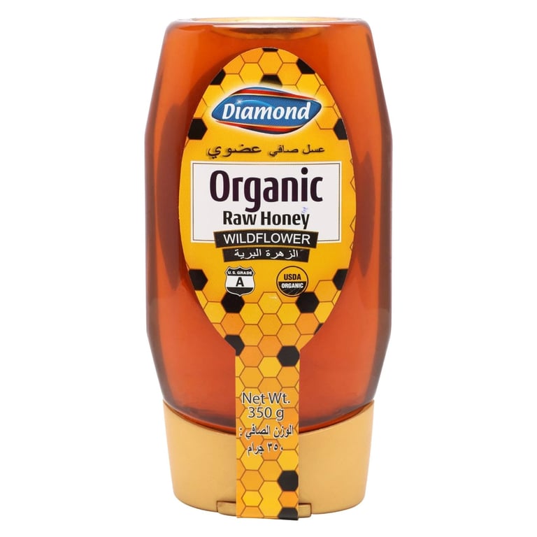 Diamond Organic Raw Wildflower Honey 350g