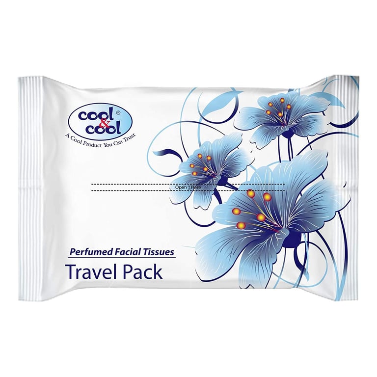 Cool &amp; Cool Perfumed Travel Tissues White 20 Sheets 1 PCS