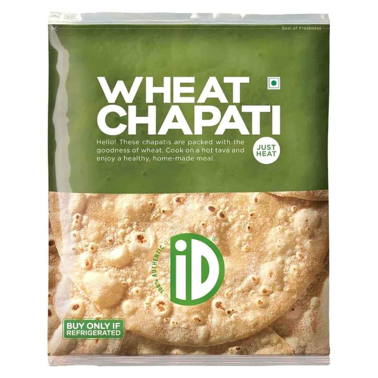 iD Frozen Whole Wheat Chapatti 390g