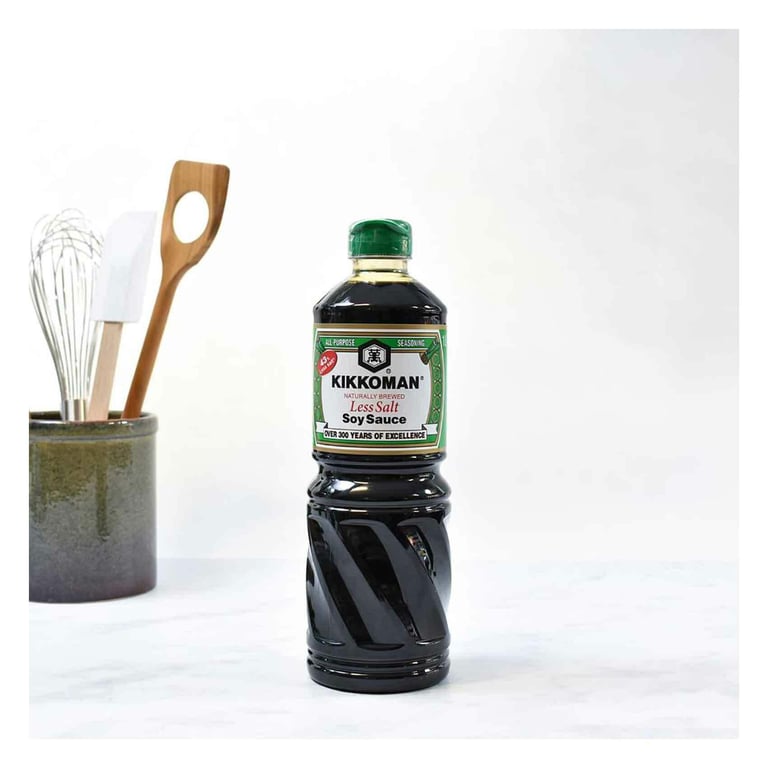 Kikkoman Naturally Brewed Less Salt Soy Sauce 1L