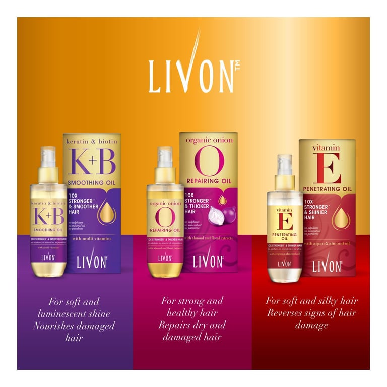 Livon Keratin and Biotin Hair Shine Oil 100ml