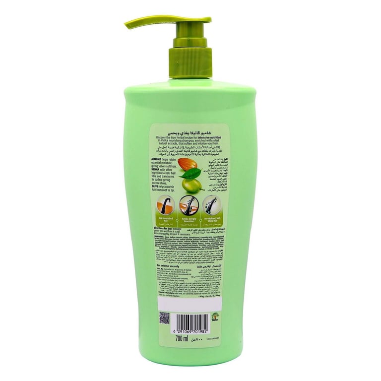 Vatika Naturals Nourish and Protect Shampoo  Enriched with Olive and Henna  For Normal Hair  700ml