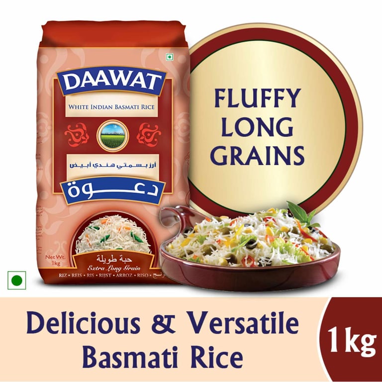 Daawat White Indian Basmati Rice 1kg