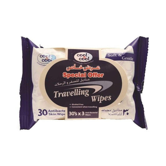 Cool &amp; Cool Travelling Fresh 30 Wipes Pack of 3