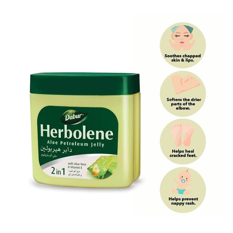 Dabur Herbolene Aloe Petroleum Jelly White 425ml