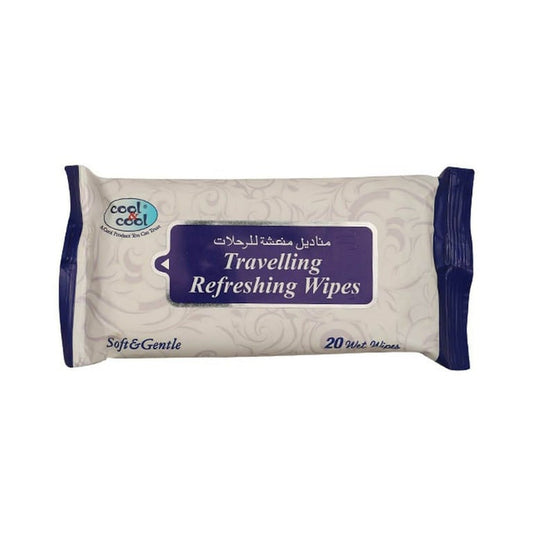 Cool &amp; Cool Travelling Refreshing White 20 Wet Wipes