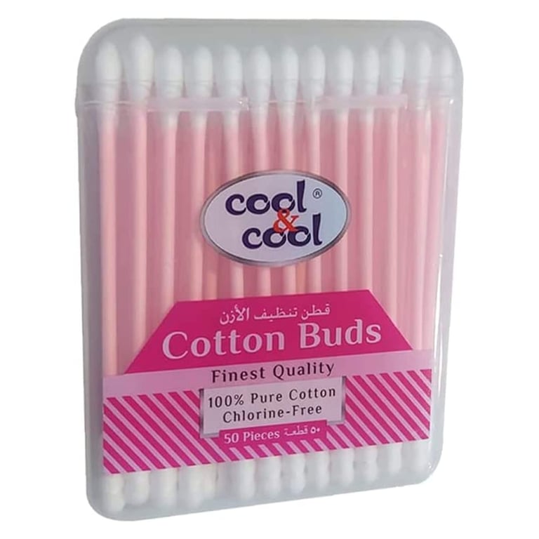 Cool &amp; Cool Cotton 50 Buds Pink