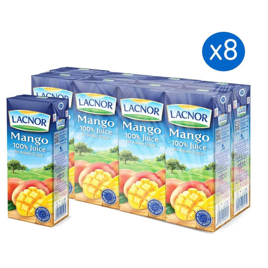 Lacnor Mango Juice 180ml Pack of 8