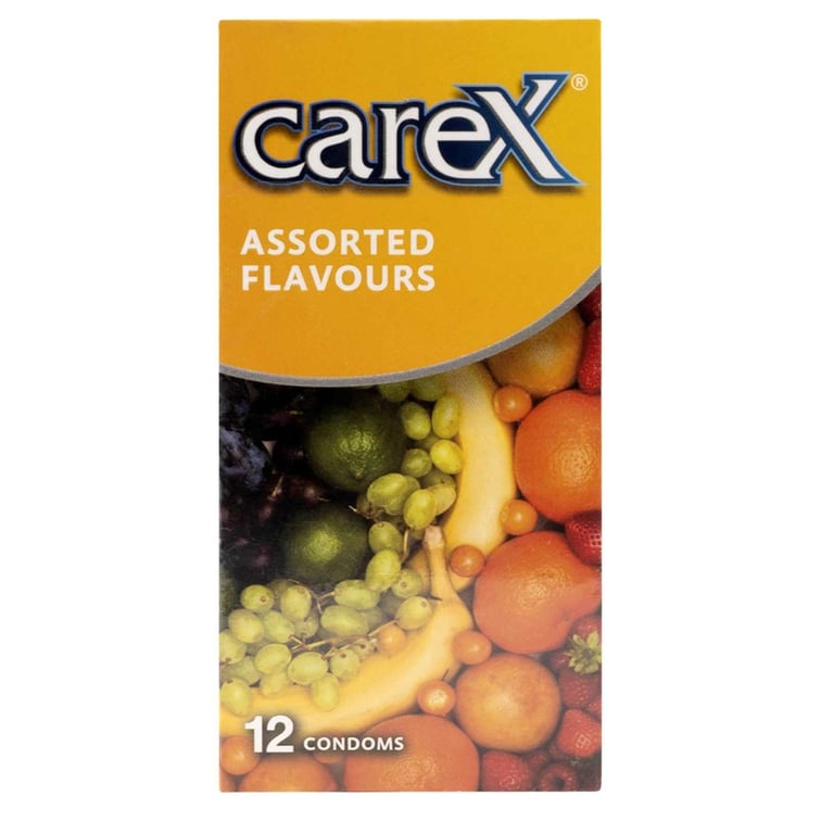 Carex Assorted Flavors Condom Clear 12 PCS