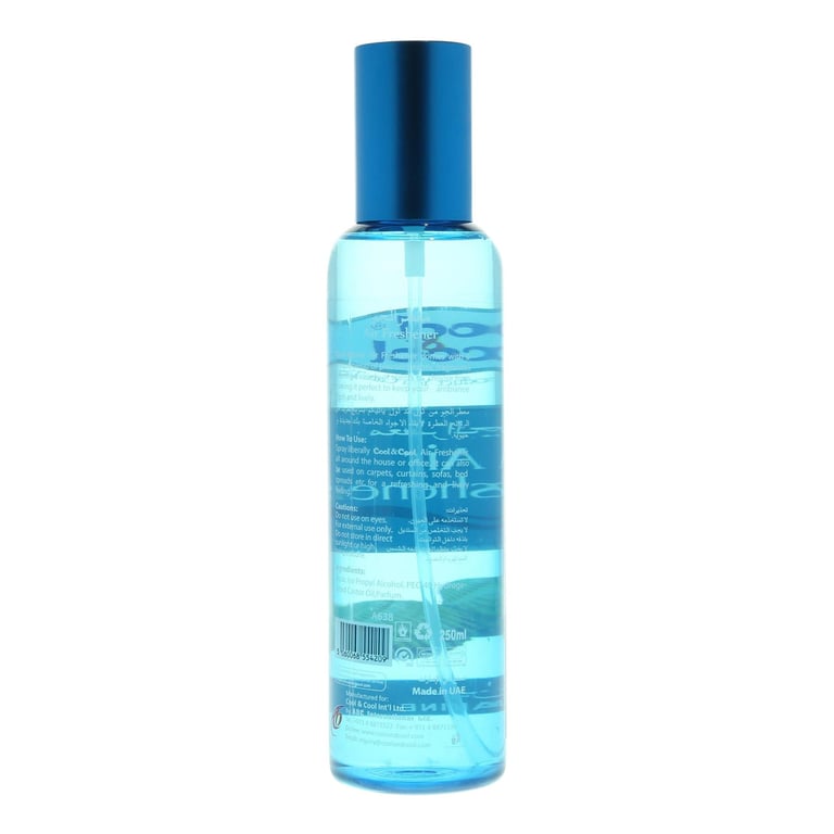 Cool &amp; Cool  Marine Air Freshener Blue 250ml