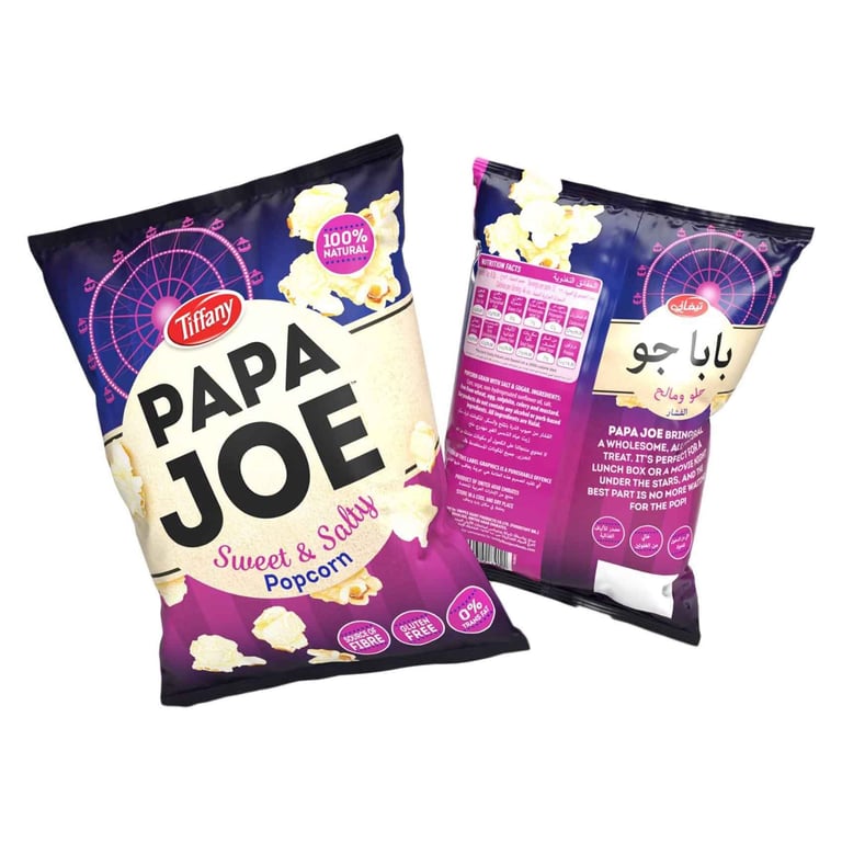 Tiffany Papa Joe Sweet And Salty Popcorn 100g