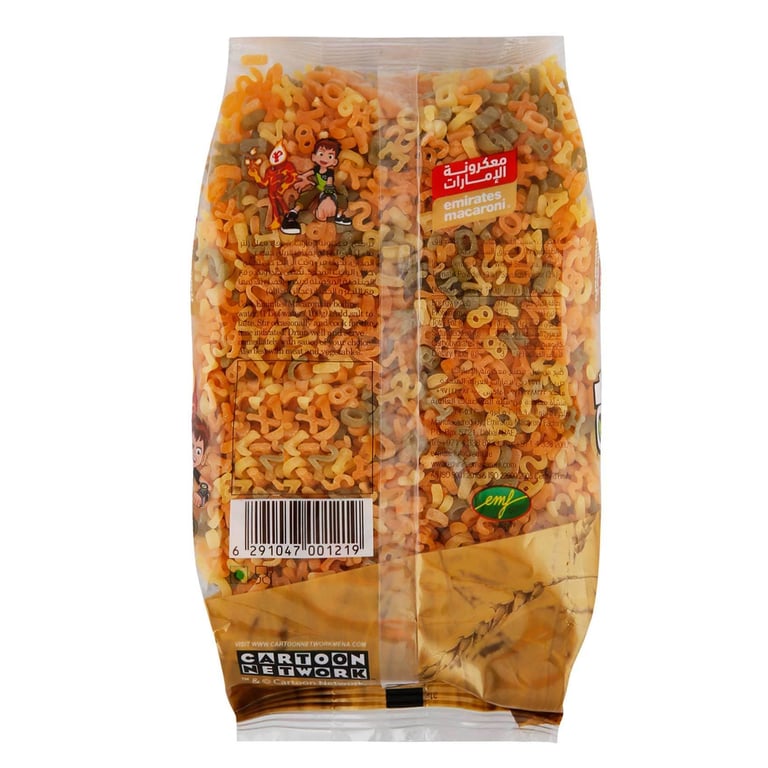 Emirates Macaroni Alphabet Shape Tricolor Pasta 400g