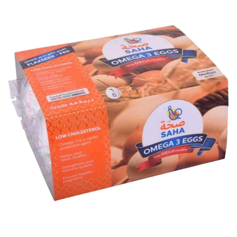 Saha Omega 3 Medium Eggs 6 PCS