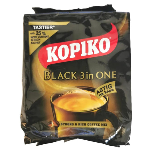 Kopiko Black 3-In-1 Coffee Mix 25g Pack of 10