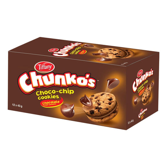 Tiffany Chunkos Choco Chip Cookies 43g Pack of 10