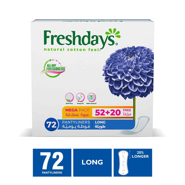 Freshdays Daily Liners  Long 72 Liners