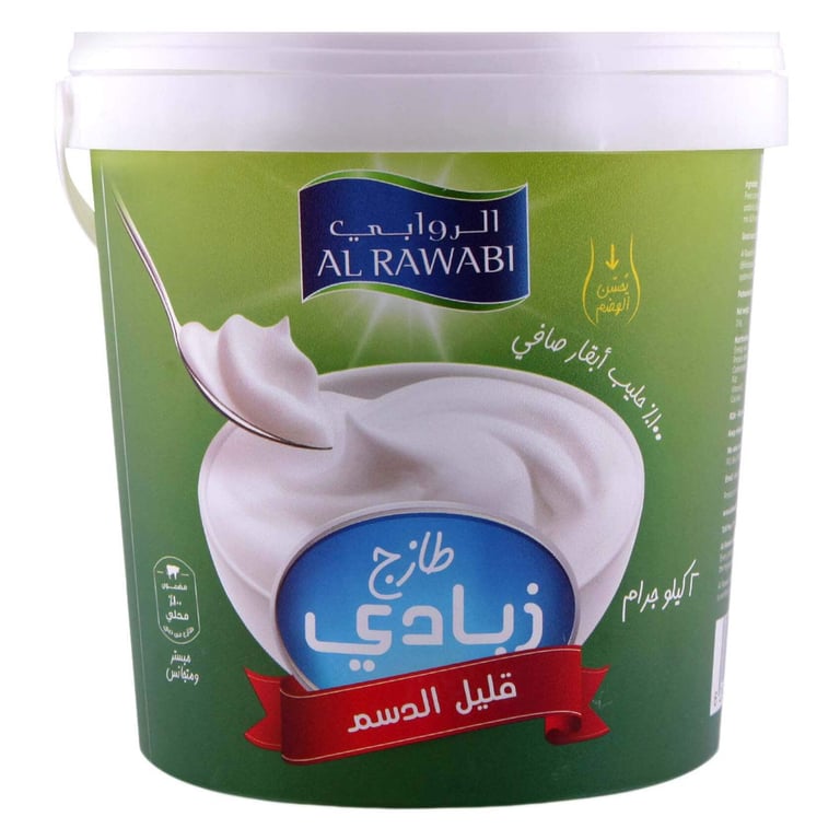 Al Rawabi Fresh Low Fat Plain Yoghurt 1kg