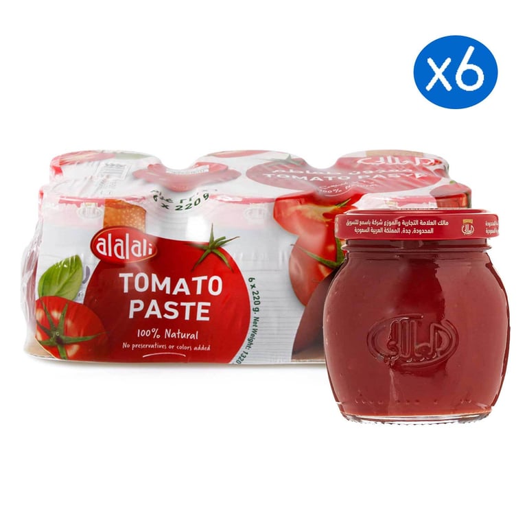 Al Alali Tomato Paste 220g Pack of 6