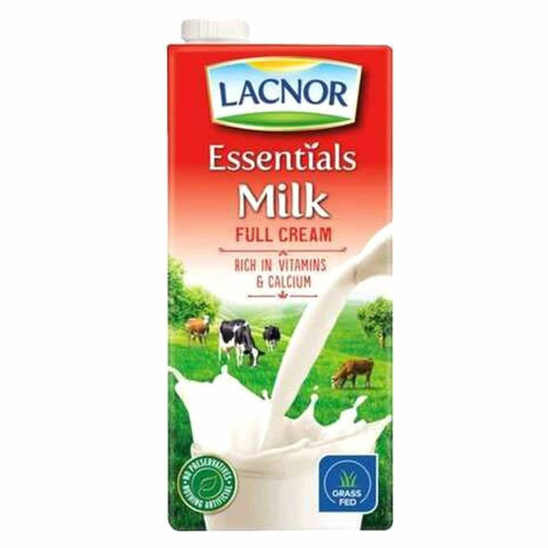 Lacnor Essentials UHT Full Fat Milk 1L