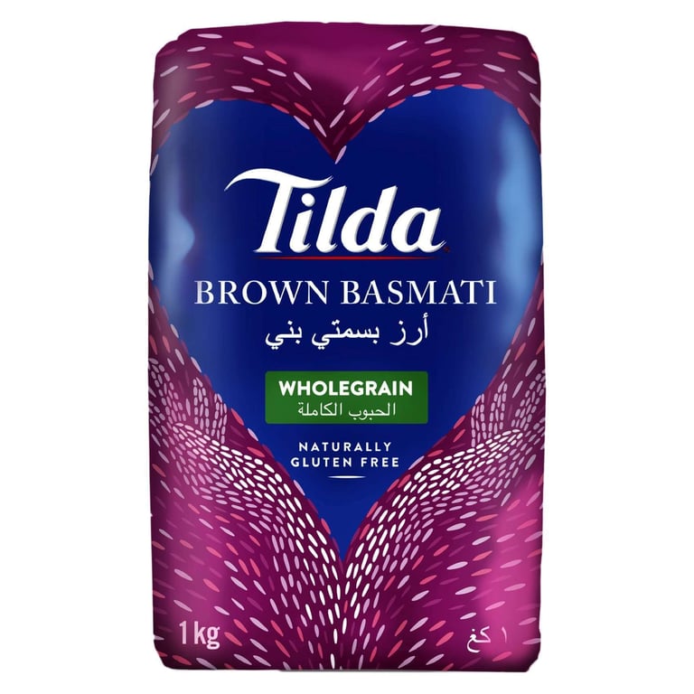 Tilda Wholegrain Brown Basmati Rice 1kg