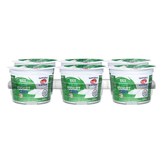 Al Ain Fresh Full Cream Yoghurt  100g Pack of 6